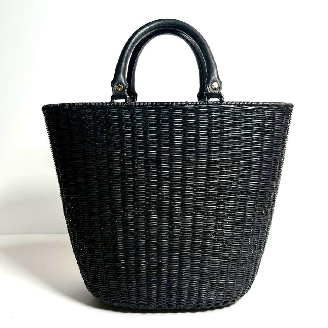 manimaris シンプルトートバッグ カゴバッグ ブラック