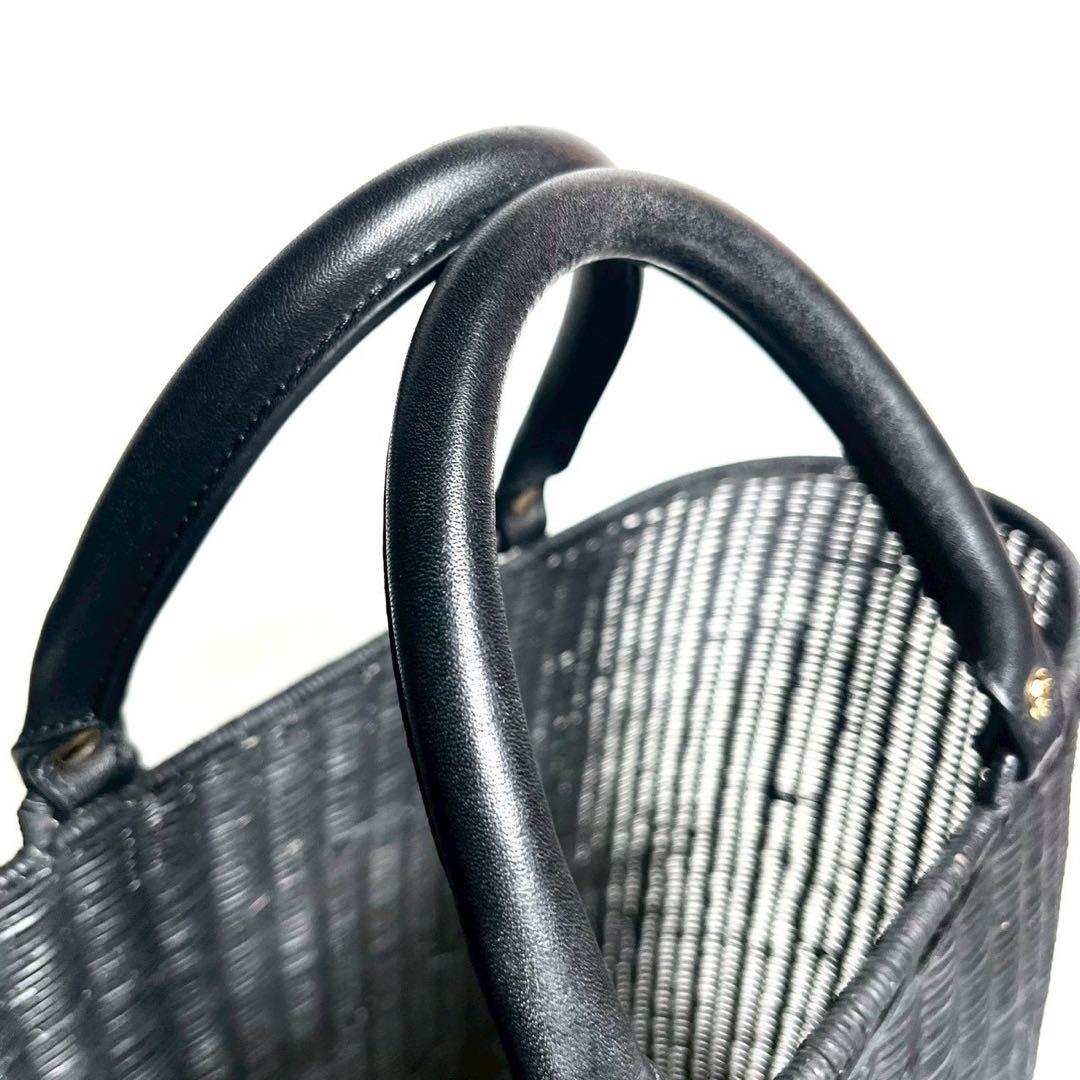 manimaris シンプルトートバッグ カゴバッグ ブラック