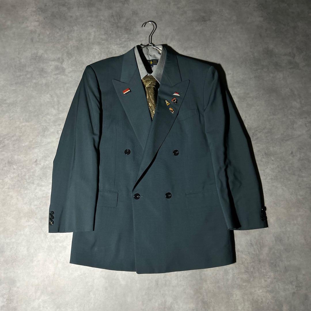 90s vintage レトロセットアップ スーツ ピンズ No.267成人式