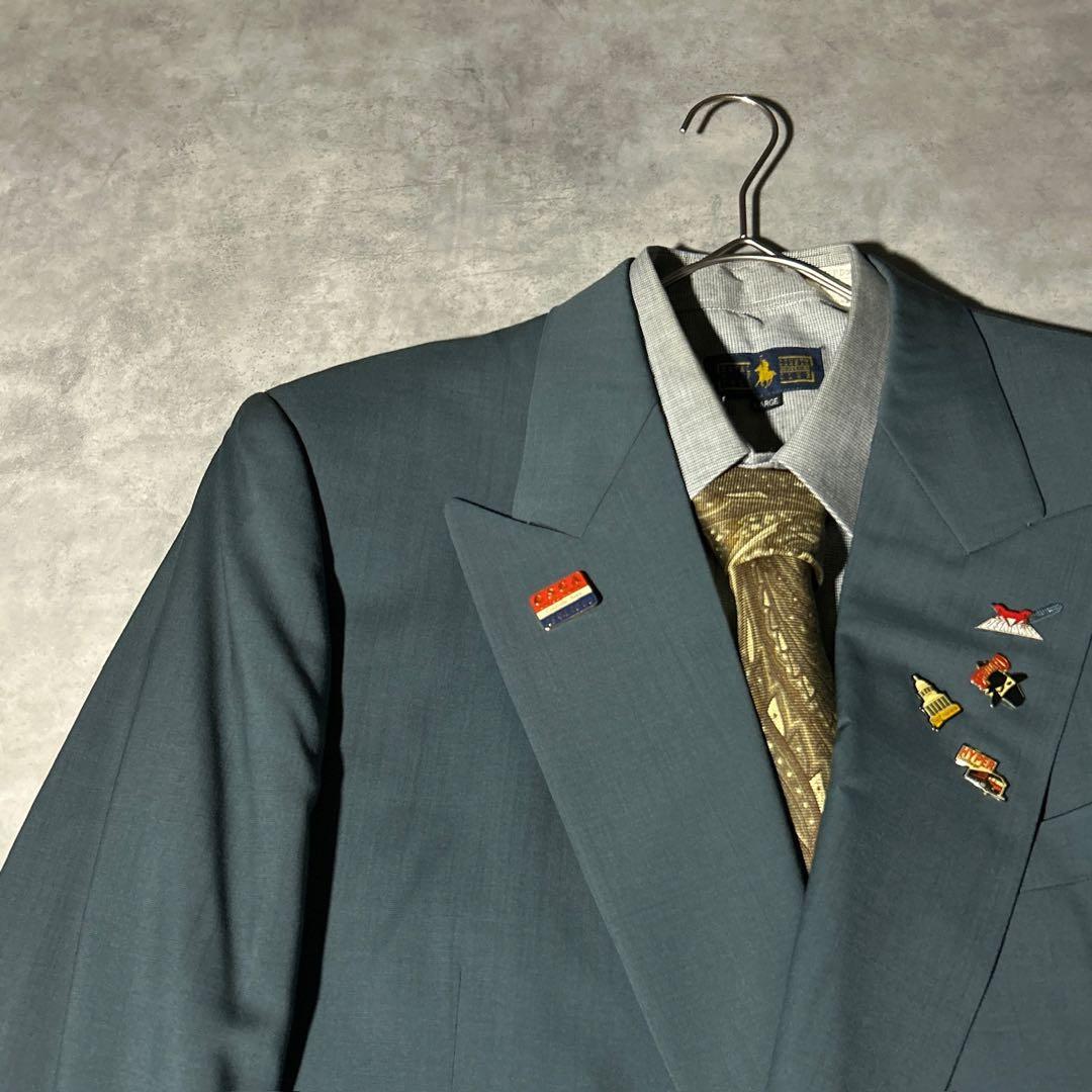 90s vintage レトロセットアップ スーツ ピンズ No.267成人式