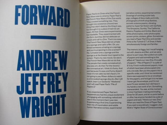 THE ZINES OF PAPER RAD　Paul Bright