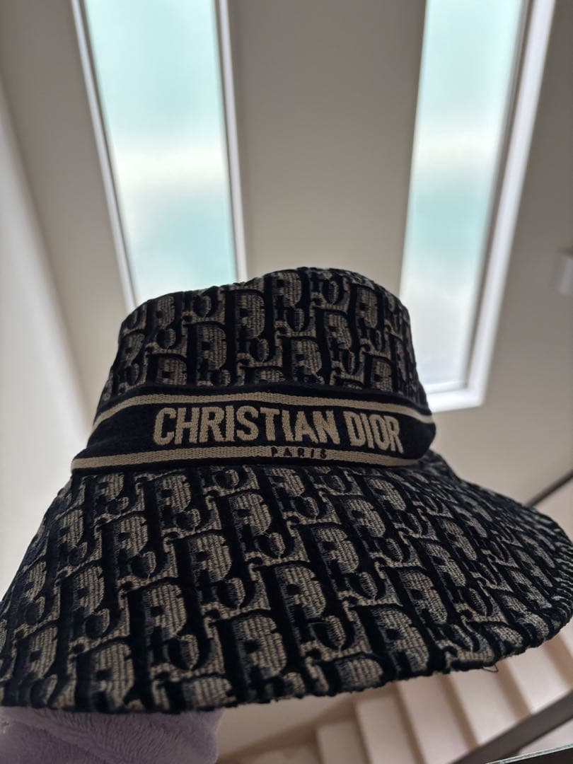 Christian Dior バケットハット ネイビー/ベージュ