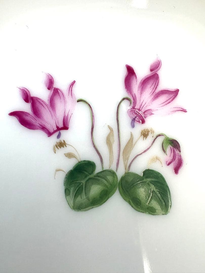 未使用保管品　アウガルテン フラワー 絵変り金彩 ミニプレート 小皿豆皿　7枚