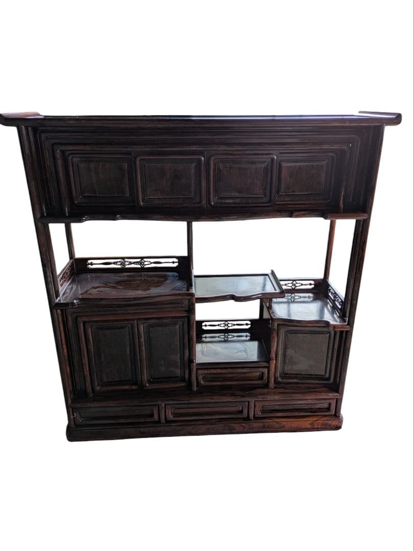 茶棚 茶箪笥 紫檀 古家具 飾り棚