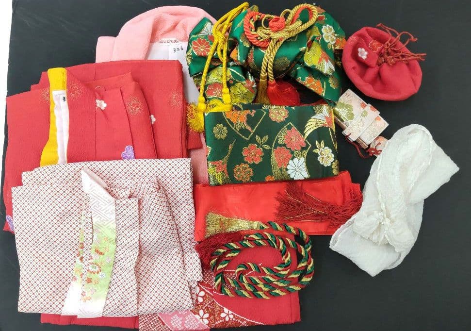 七五三○七五三着物○被布セット○作り帯○3歳女の子○子供着物○キッズ着物○被布