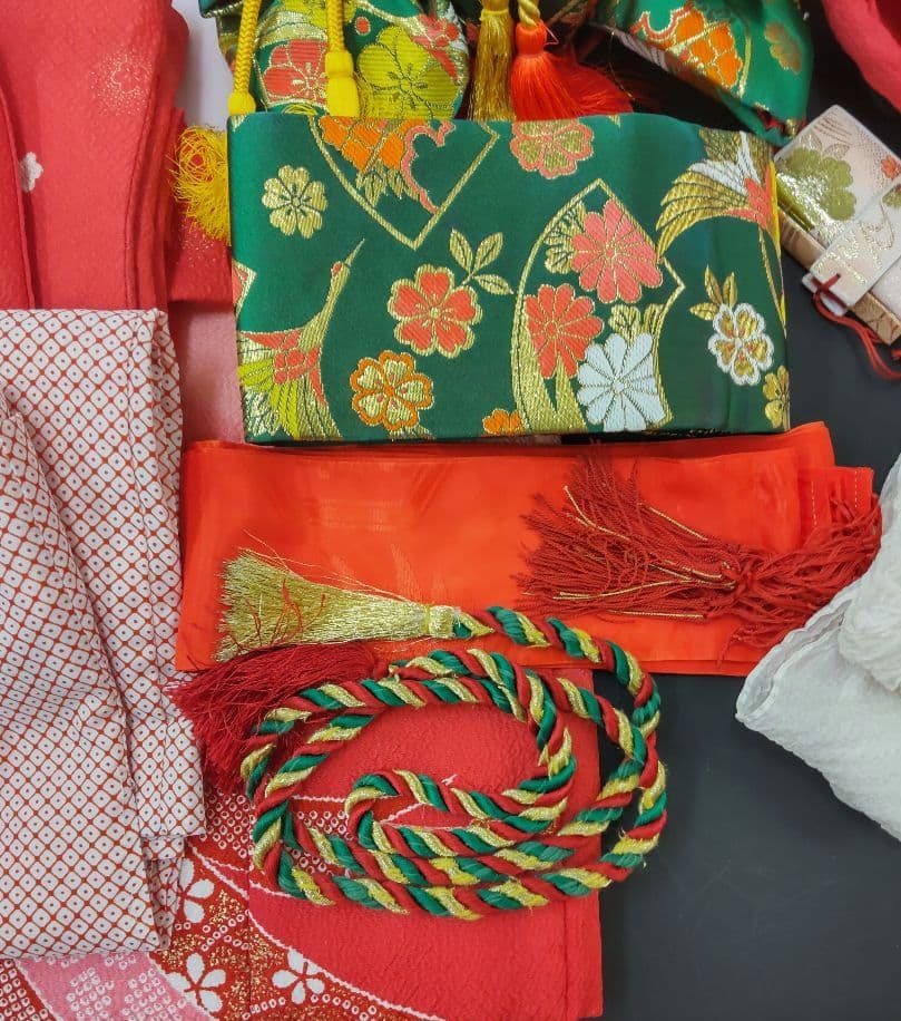 七五三○七五三着物○被布セット○作り帯○3歳女の子○子供着物○キッズ着物○被布