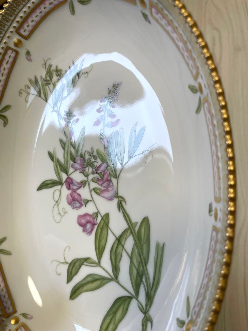 【美品】ロイヤルコペンハーゲン　フローラダニカ　オーバル　プレート　皿