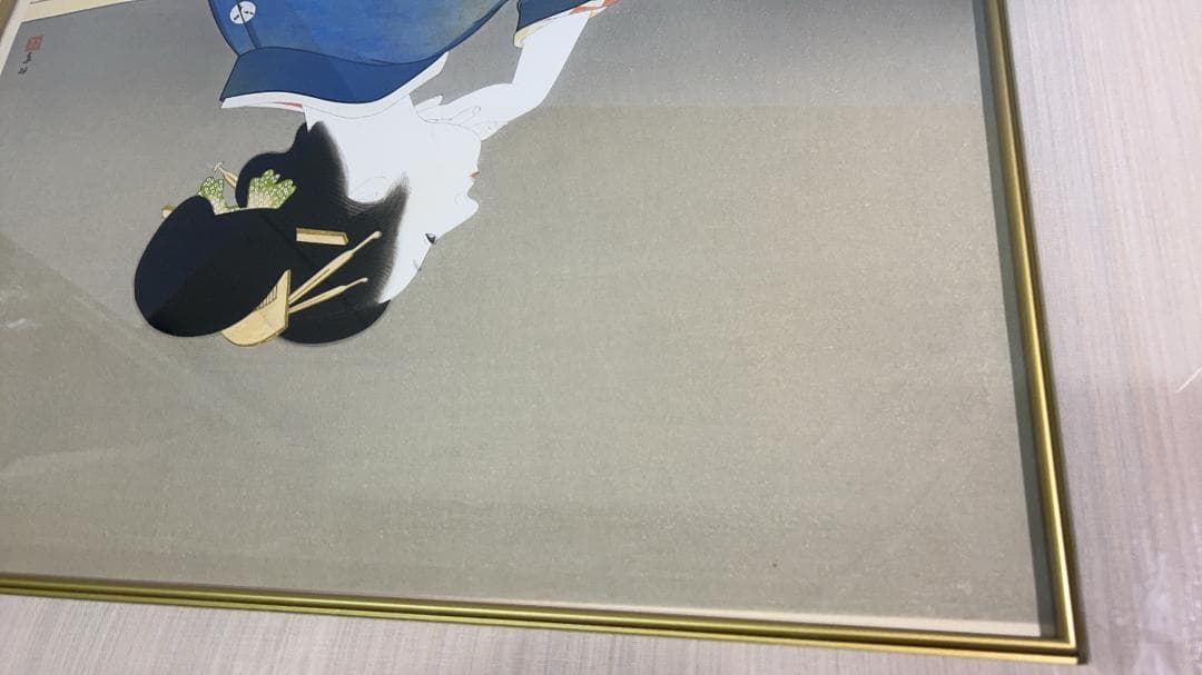 上村松園筆「待月」足立美術館蔵　手摺木版画　第８７番