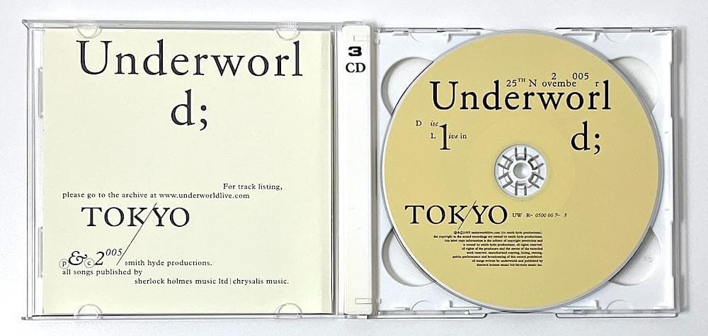 廃盤 LIVE IN TOKYO 25TH NOVEMBER 2005〈3枚組〉