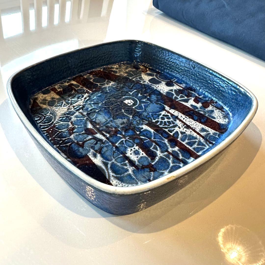 北欧ヴィンテージ　ロイヤルコペンハーゲン バッカトレイ(中)17cm 角皿