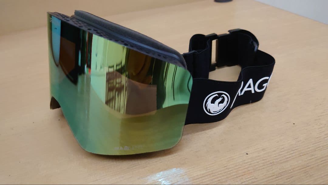 ☆DRAGON ミラーグリーングレー　フレームレス ゴーグル　メンズ＆レディース