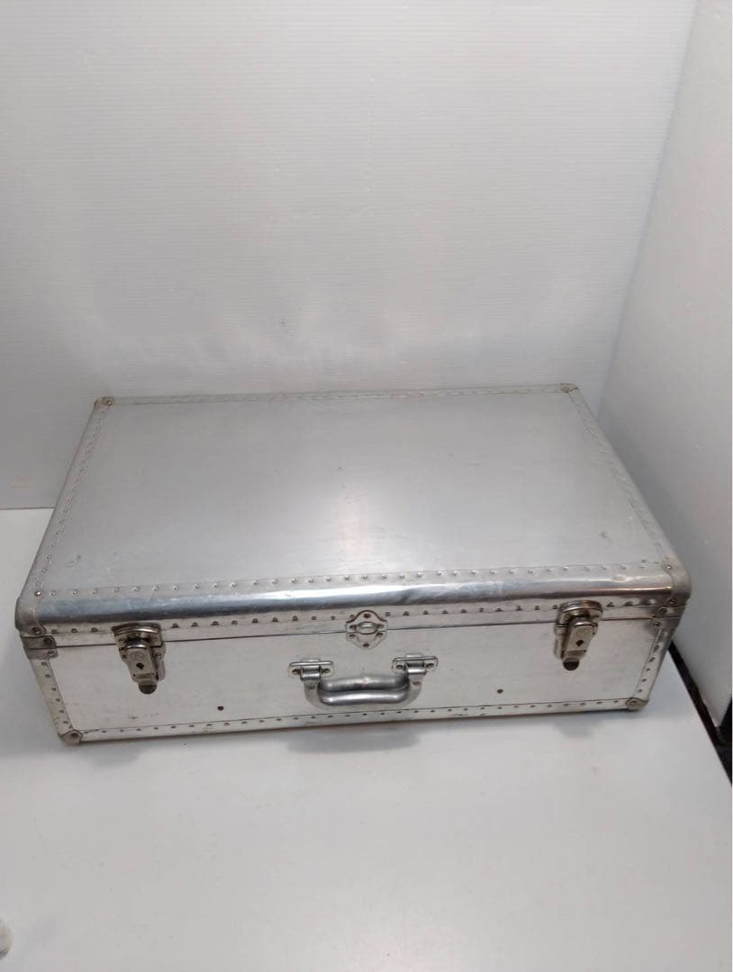 【希少】ヴィンテージ アルミトランク スーツケース インダストリアル 昭和レトロ
