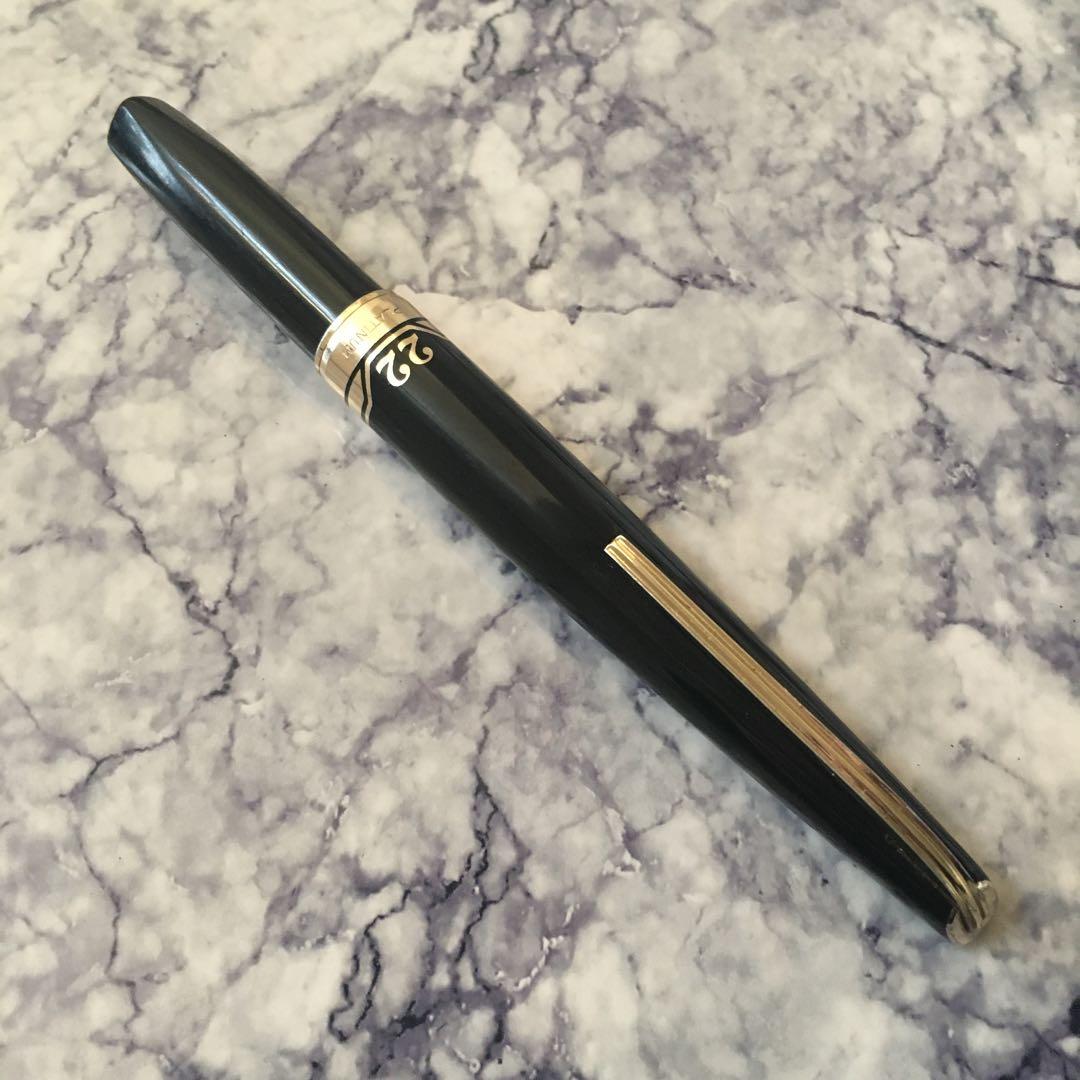 #0225 オーバーホール済み 万年筆 PLATINUM ショート22k