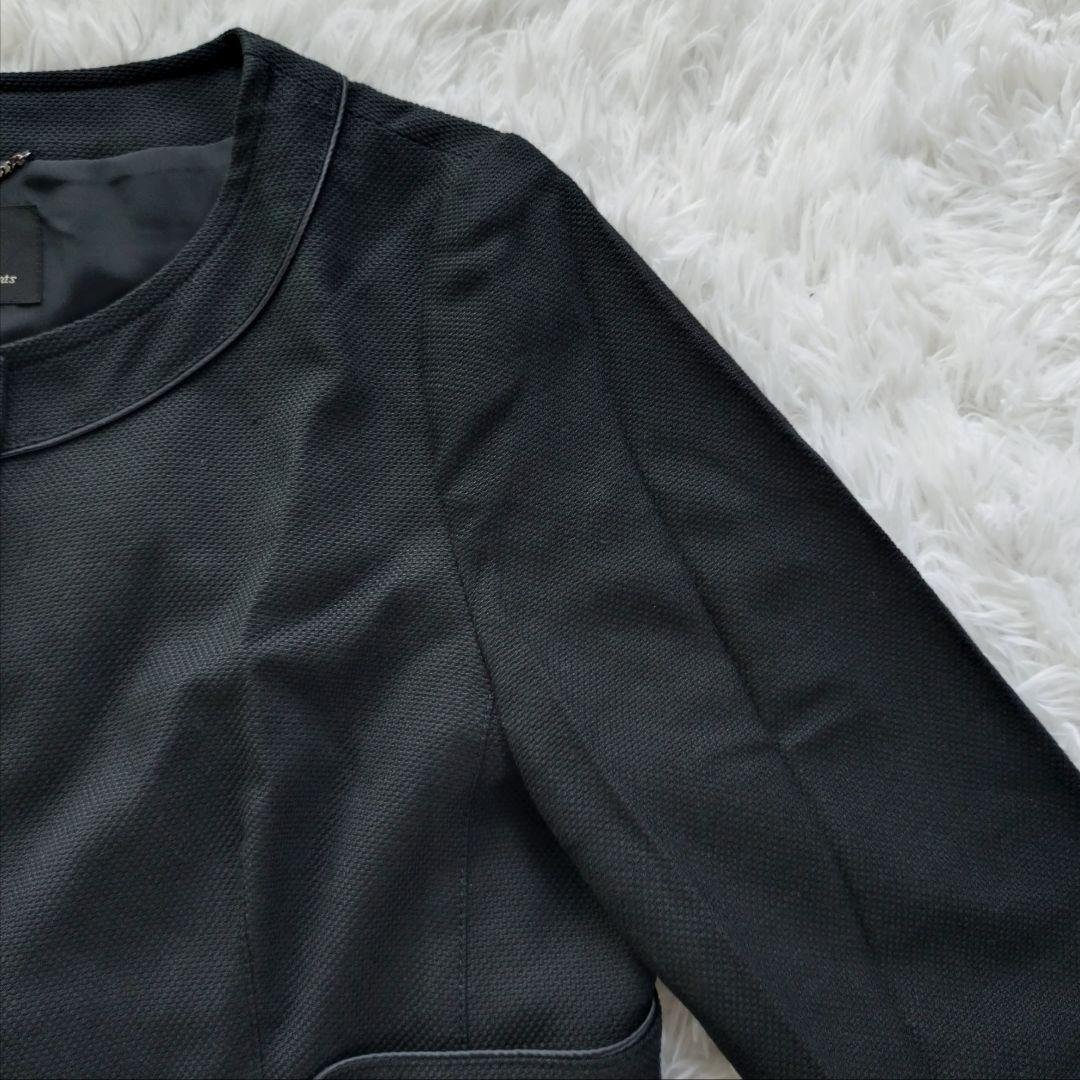 大きいサイズ 23区 ノーカラー コート ファーマル 48サイズ