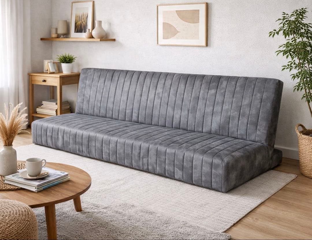 【香川手渡限定‼︎】未使用　ソファベッド　ロータイプ　＋脚付　3段階リクライニング