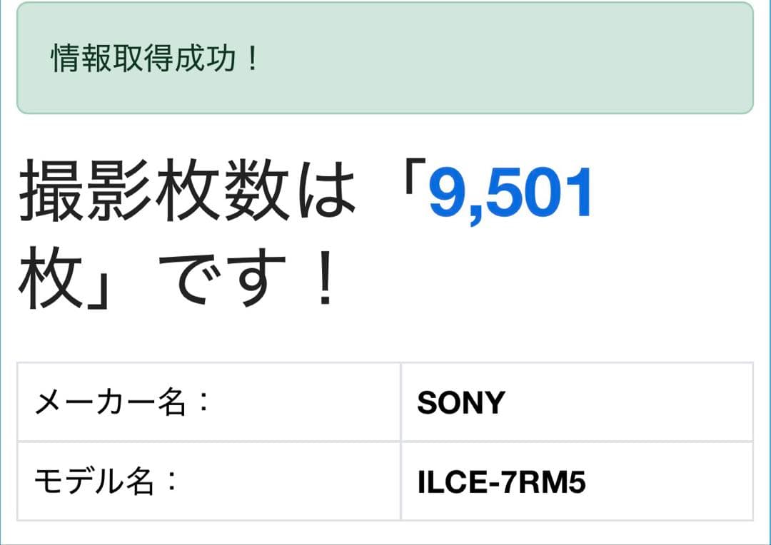 SONY ILCE-7RM5 本体と付属品