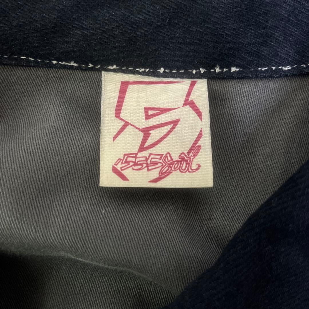 90's USA製 TRIPLE FIVE SOUL デニム カバーオール 黒