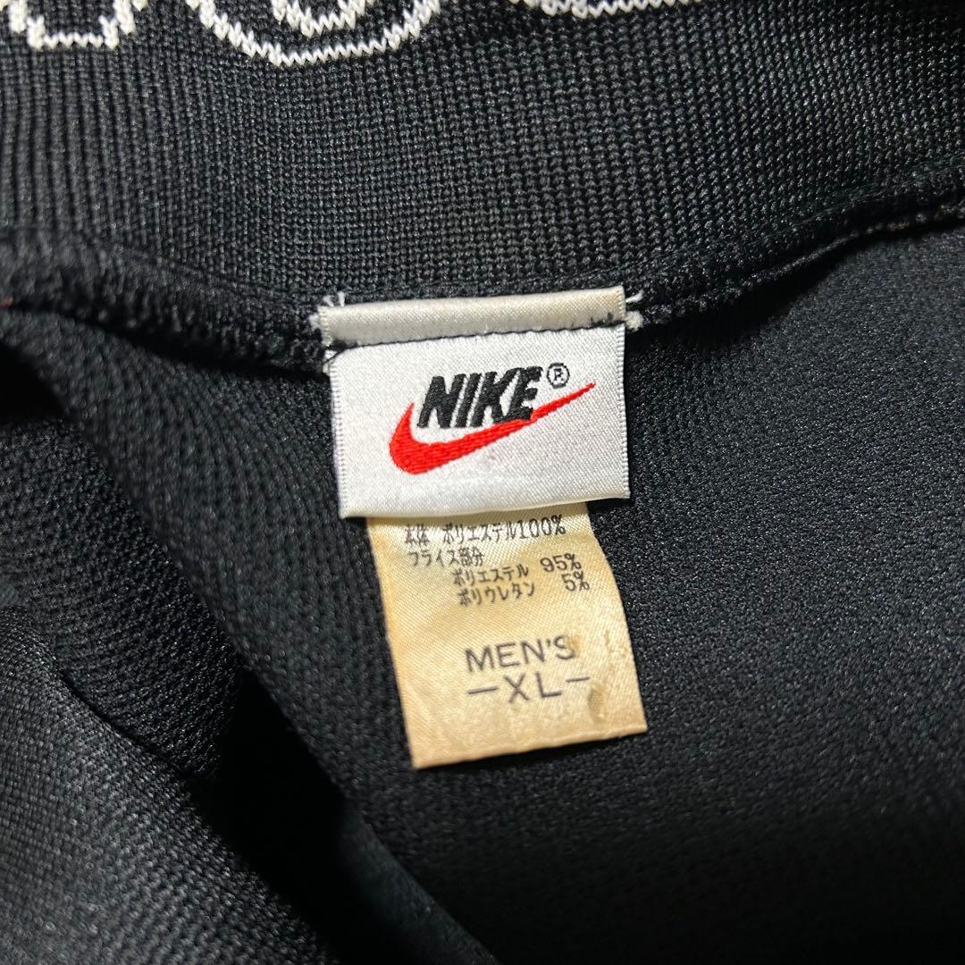 90's オールド ナイキ トラックジャケット 古着 NIKE 銀タグ 刺繍ロゴ
