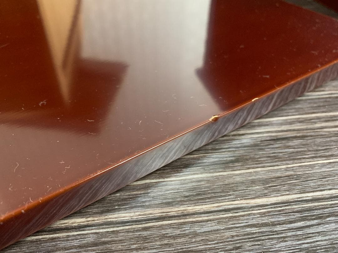 さくら　鈴木光入作 溜塗 即中斎好 小袋棚 共箱