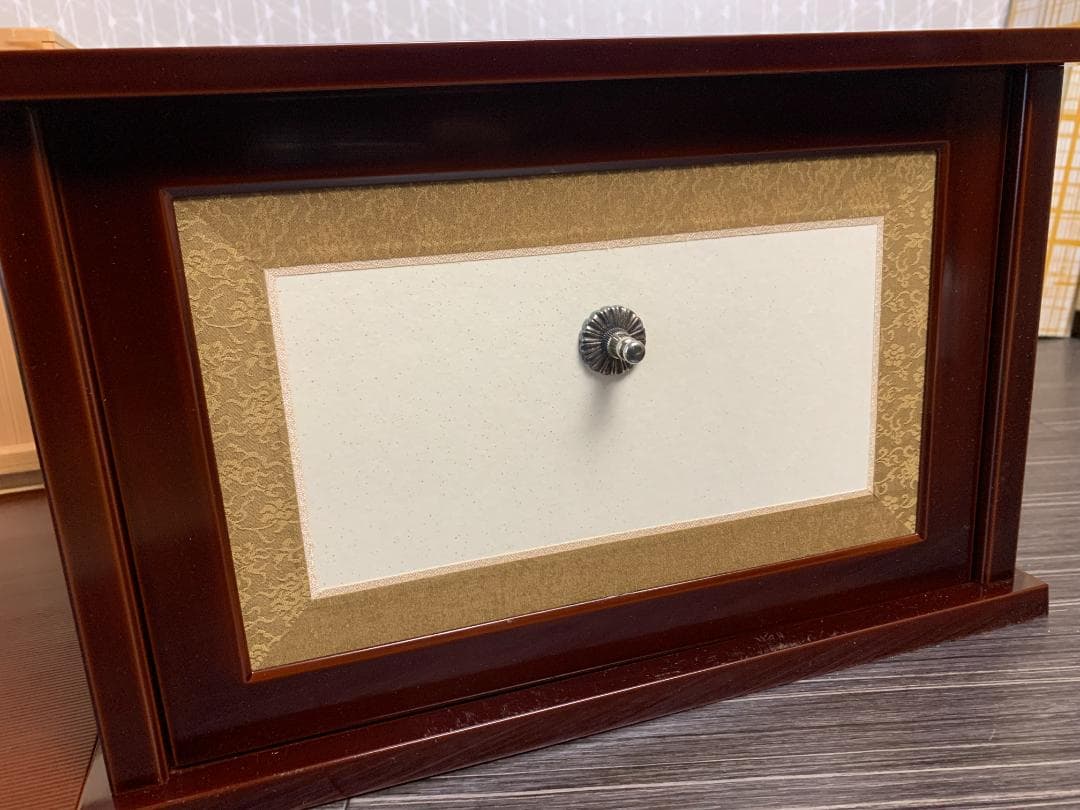 さくら　鈴木光入作 溜塗 即中斎好 小袋棚 共箱