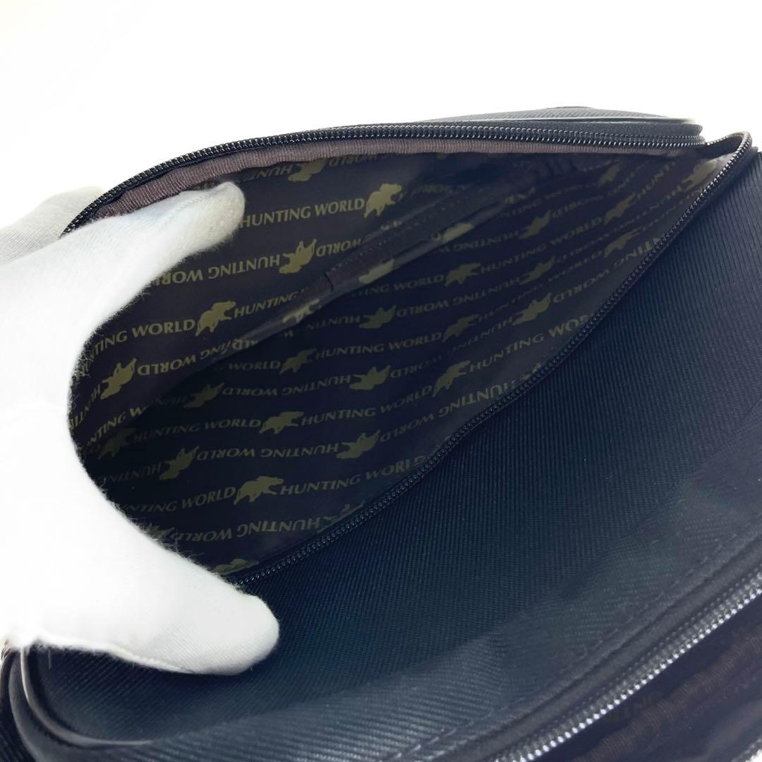 美品 HUNTING WORLD ショルダーバッグ キャンバス a781
