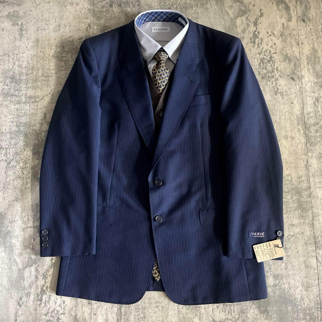 未使用 オッドベスト GUCCI グッチ ネクタイ ストライプ 濃紺スーツ L