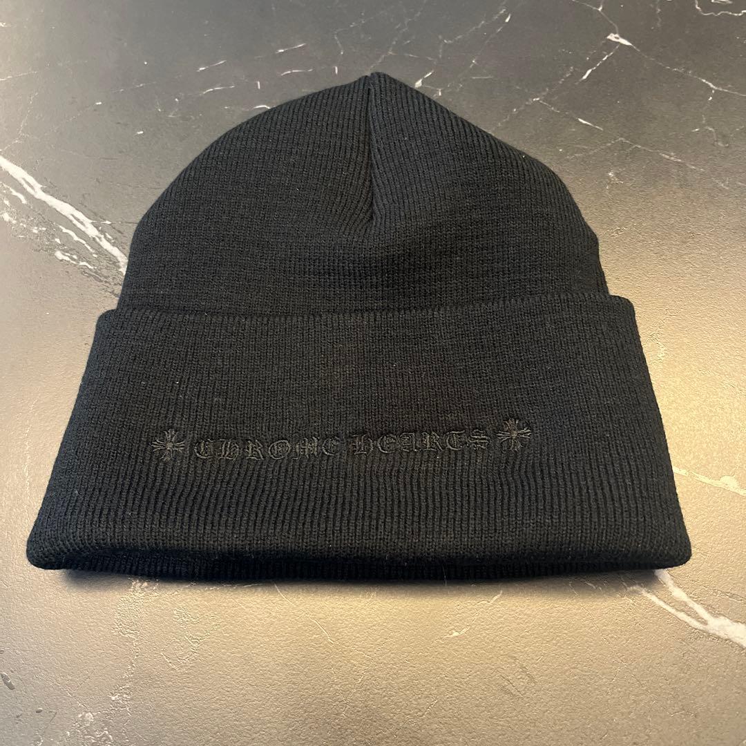 クロムハーツ　ブラックニット帽