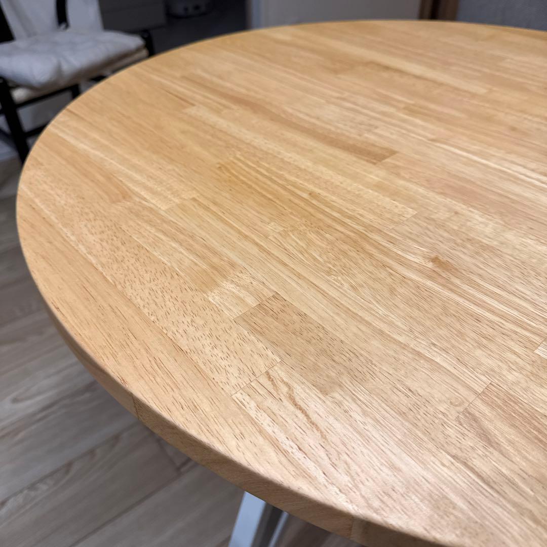 THE CAFE TABLE / 天然木シリーズ φ80 ナチュラル　カナデモノ