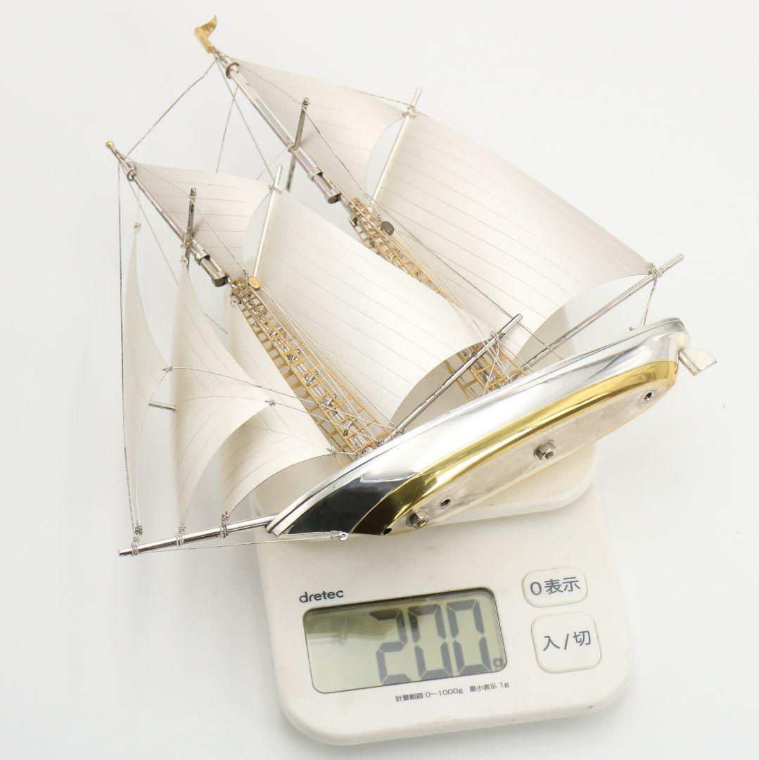 武比古製 銀製帆船置物 SILVER985刻印 約200g　JM955　GK1