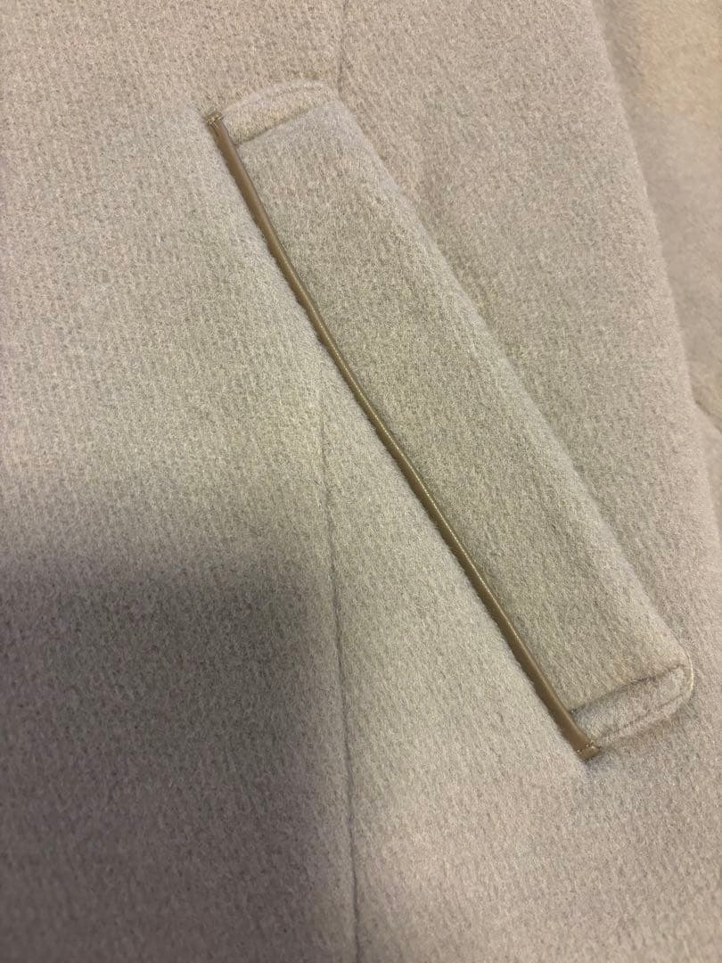 any SiS ノーカラーショート コート