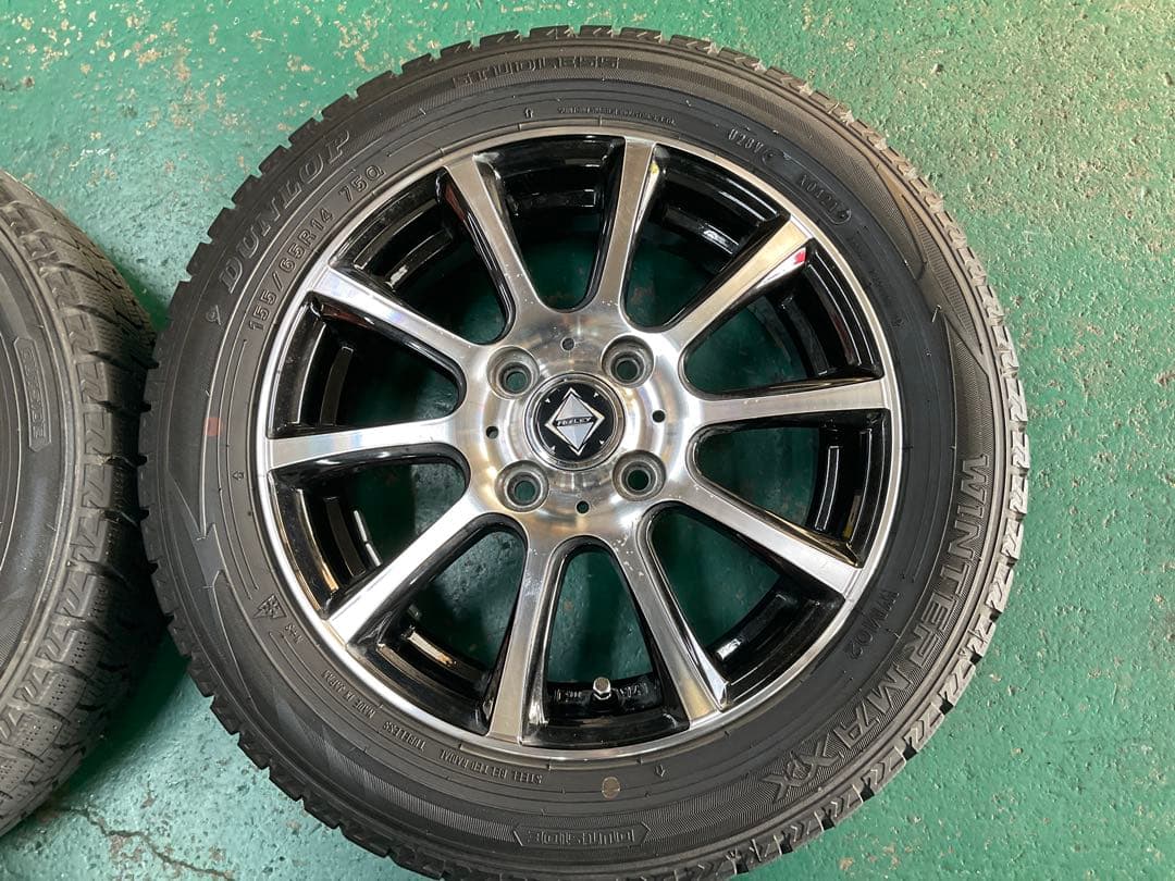 【送料込み】DL WM02 155/65R14 中古スタッドレス4本セット