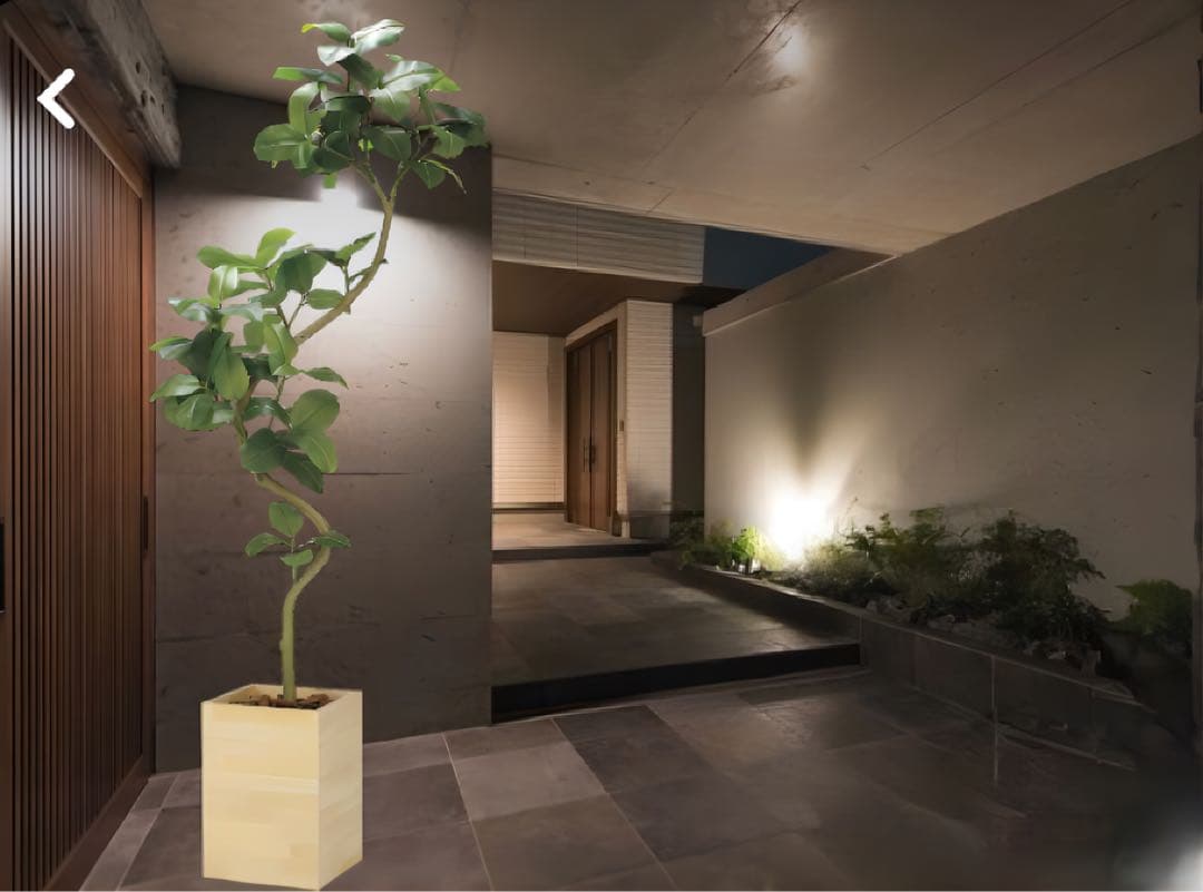 光触媒　人工観葉植物　フェイクグリーン　ウッドボックスアルテシマ2.1(組立式)