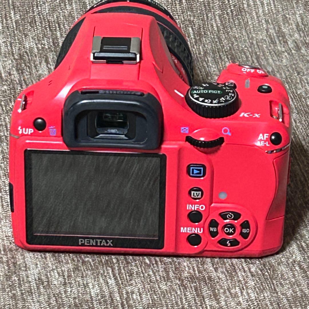 稼働品　PENTAX K-x レッド レンズキット　シャッター回数2745