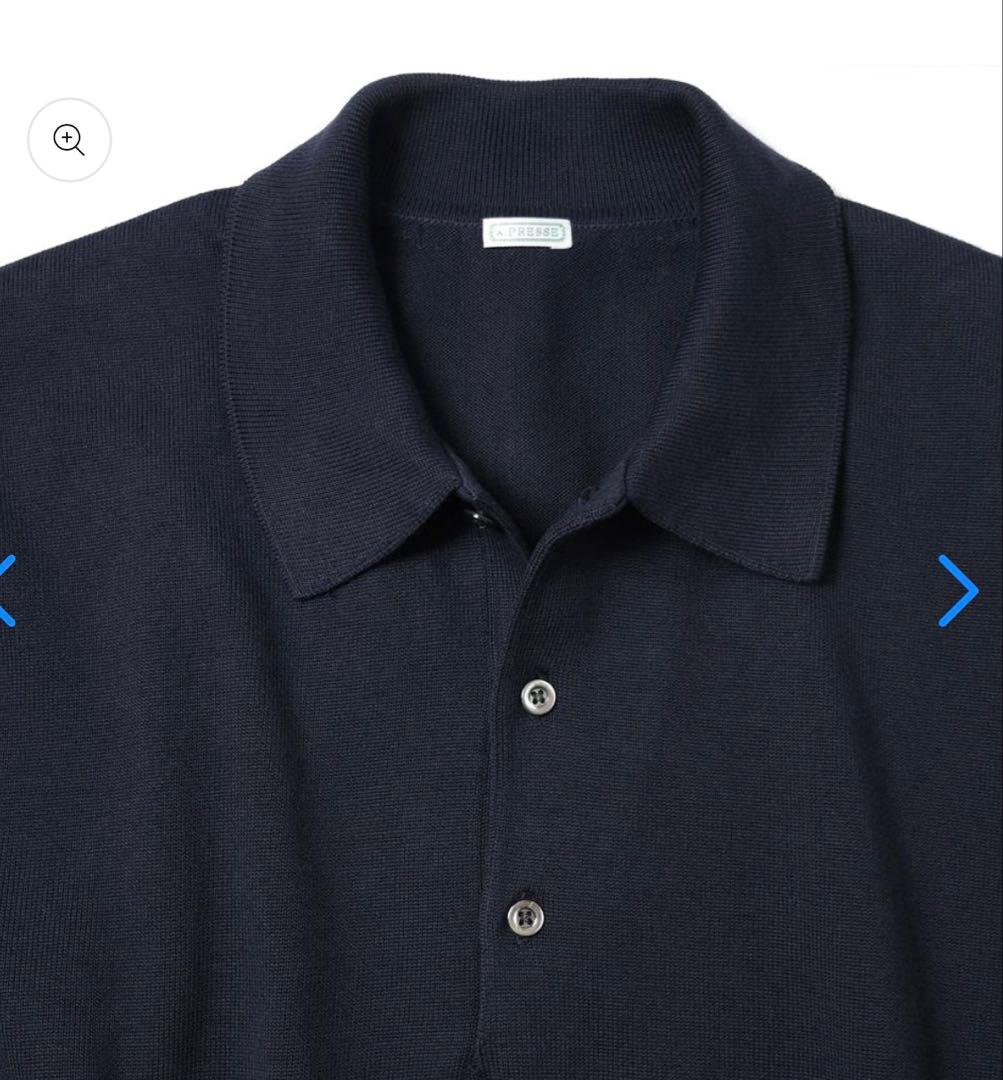 アプレッセ | Cotton Knit L/S Polo | 1