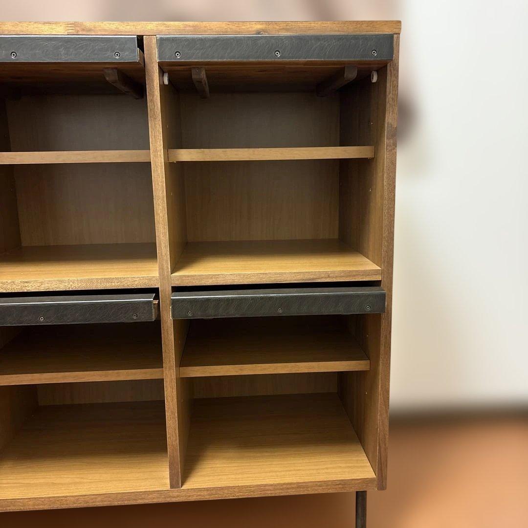 unico　SWELLA　スウェラ　レコードラック　アカシア材　W1190