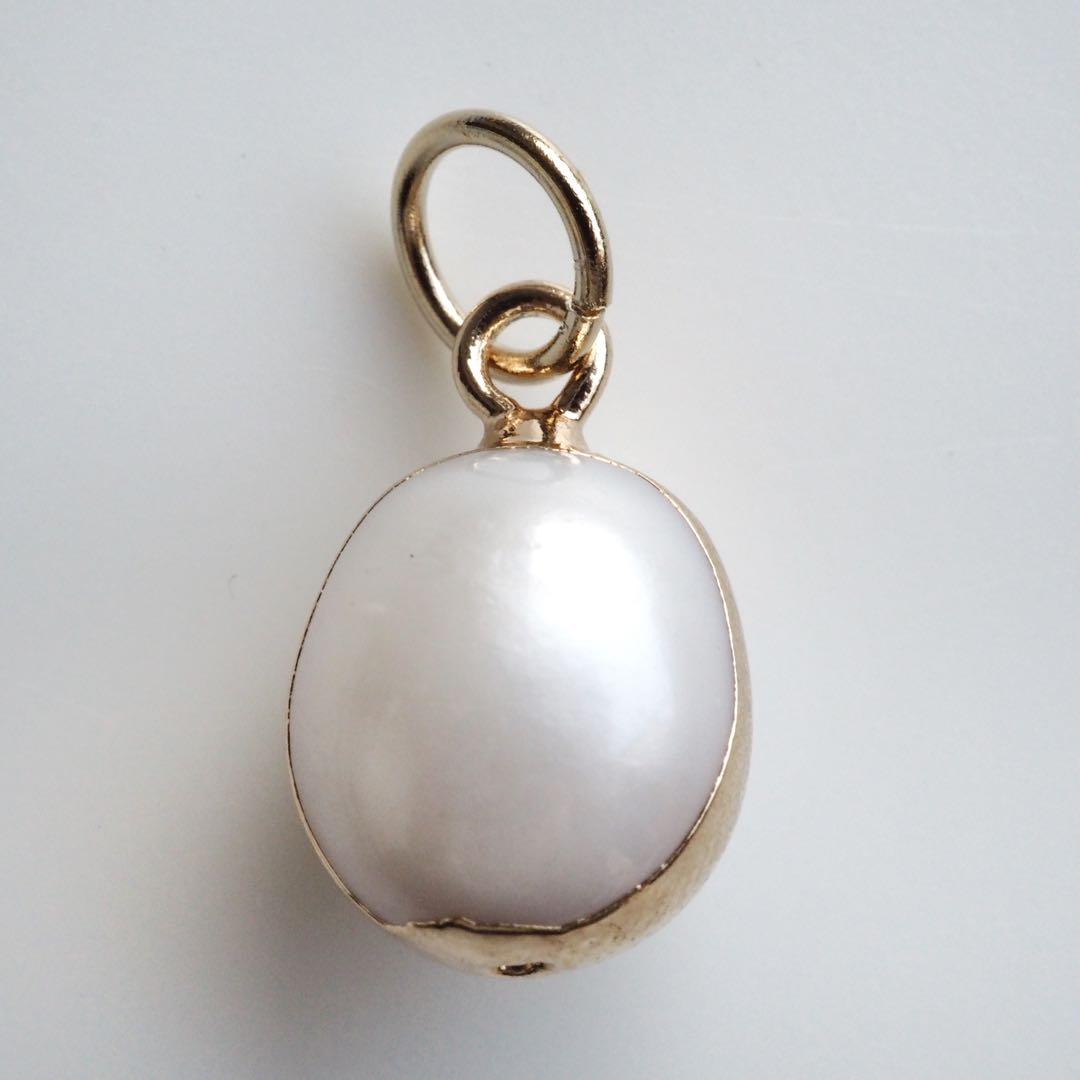 【meow】天然淡水パールのマンテルブレスレット