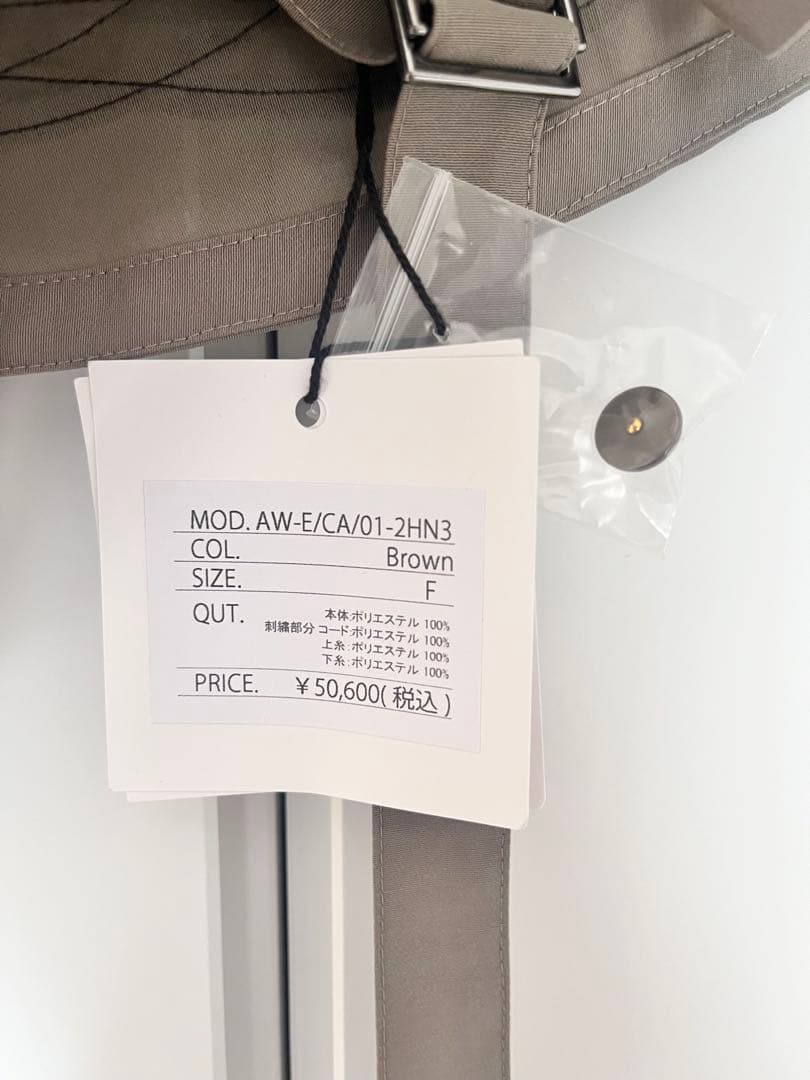 【新品】aoiwanaka アオイワナカ　ケープ　ポンチョ　ブラウン