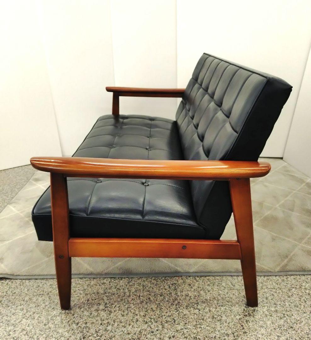 カリモク カリモク60 Kチェア ソファ 2人掛け ブラック 合皮