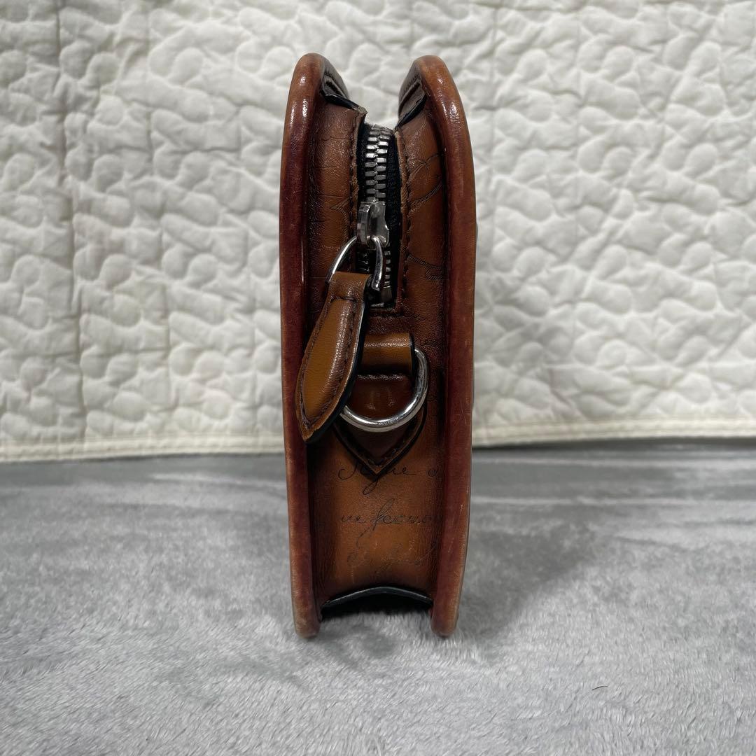 ベルルッティ アンジュール ガリバー スクリットレザー ブリーフケース ブラウン