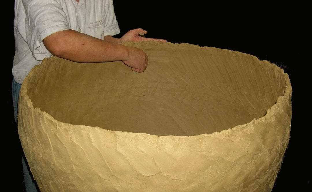 緋色の美しい信楽蹲壺