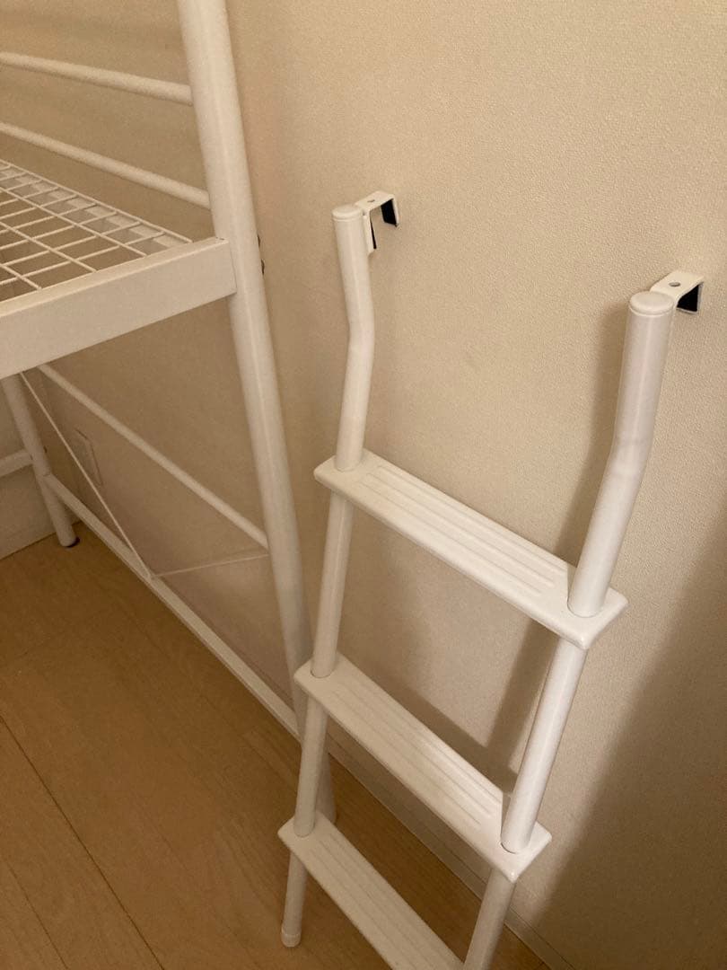 【送料込み】ニトリ スチールミドルベッド(MB02 WH)