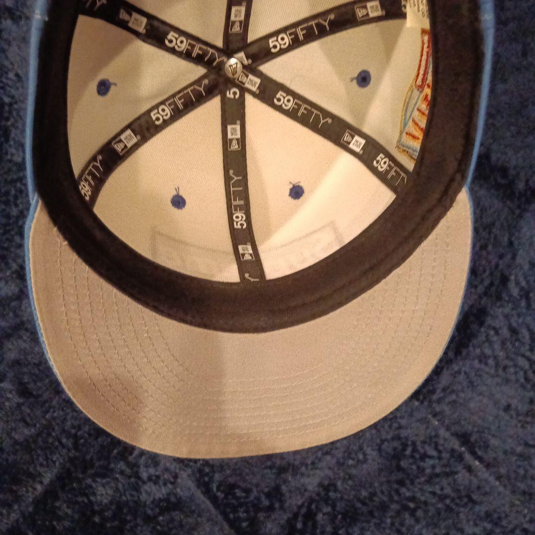 Supreme シュプリーム キャップ 7 5/8 ニューエラ ブルー