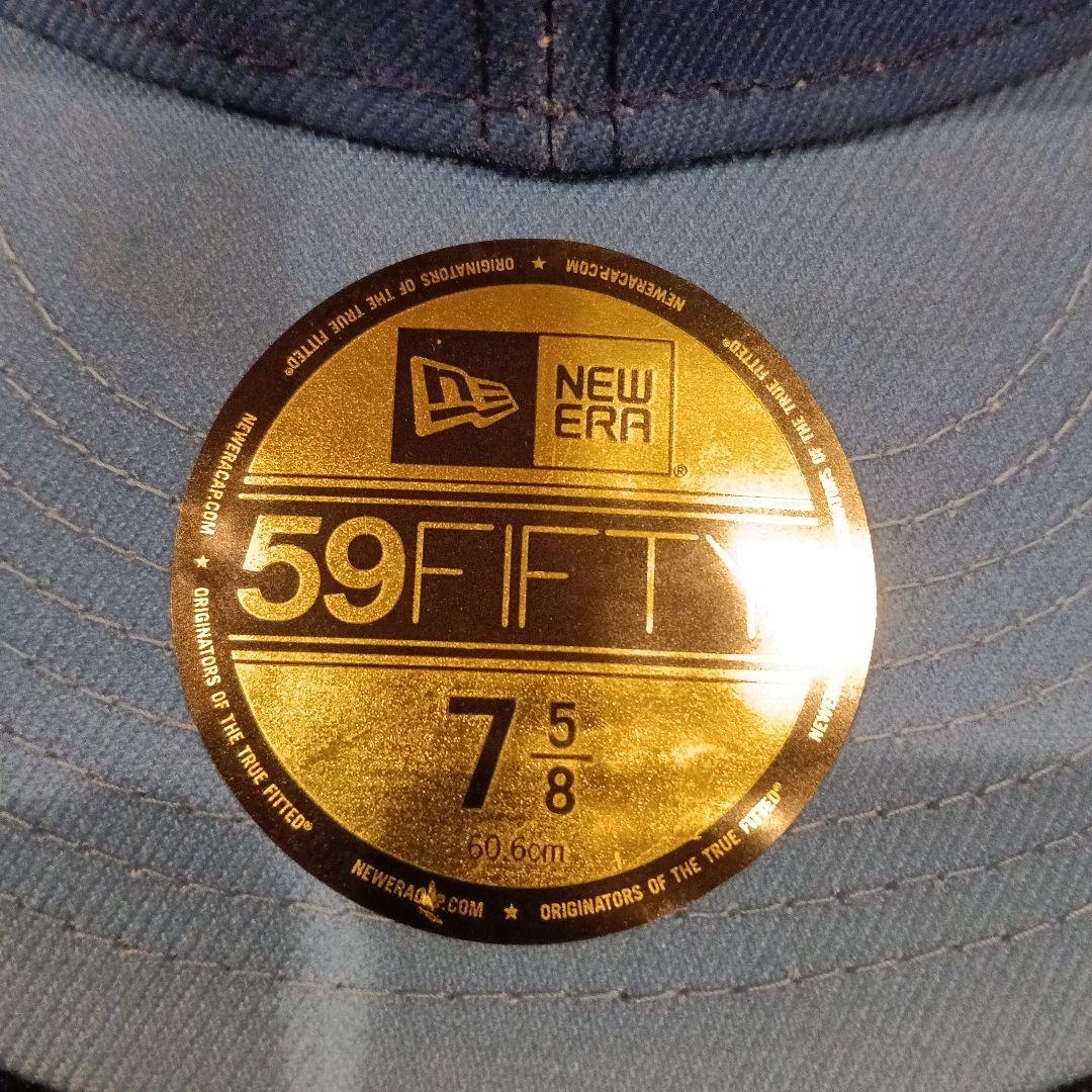 Supreme シュプリーム キャップ 7 5/8 ニューエラ ブルー