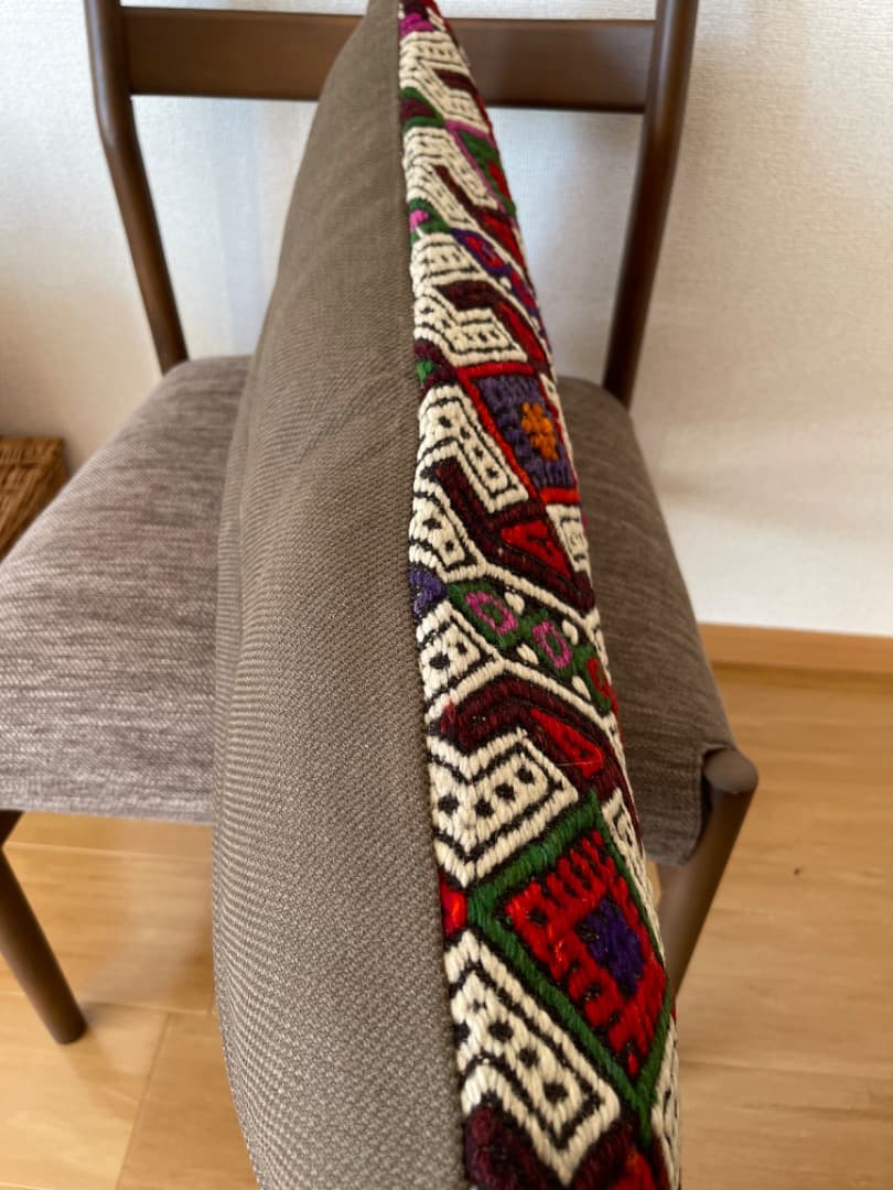 オールドキリムクッションカバー 綺麗なコザック　80x30 cm