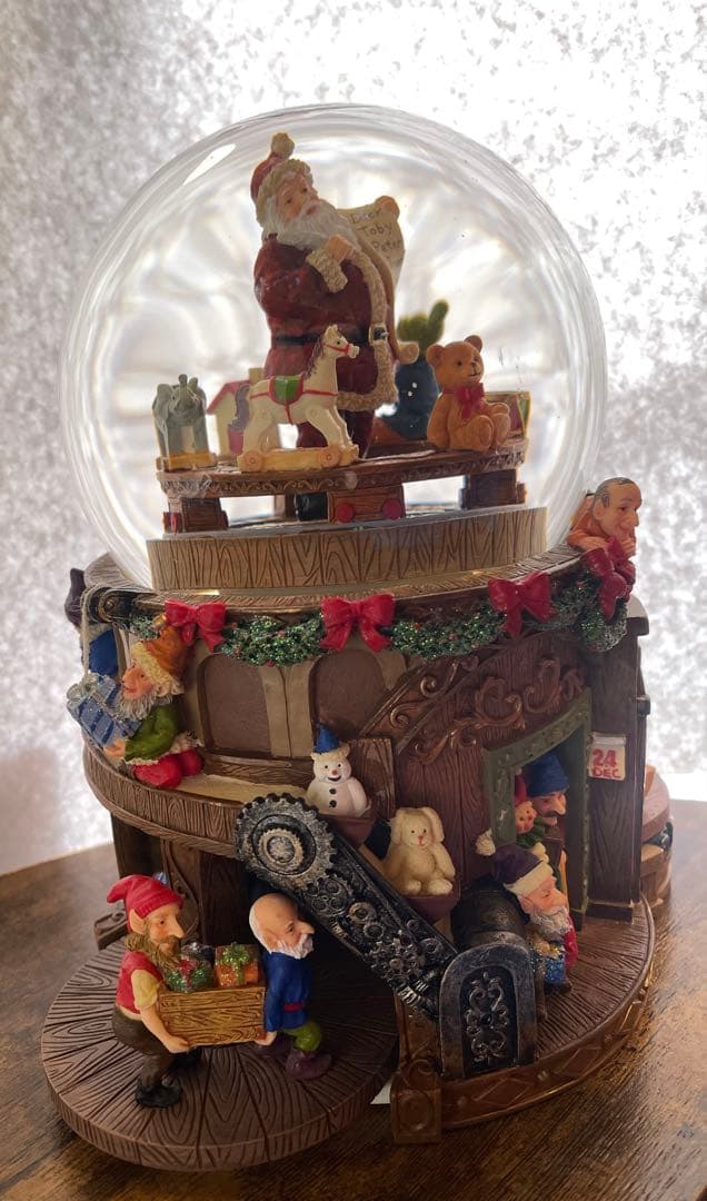 KIRKLAND サンタクロース スノードーム オルゴール