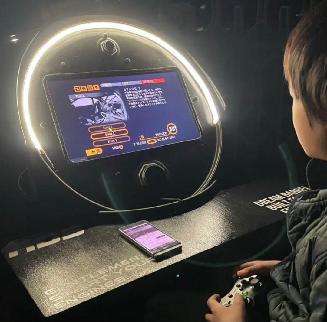 【即遊べる】ドラム缶アーケード筐体｜19型TV内蔵｜家庭用ゲーム接続OK｜一点物