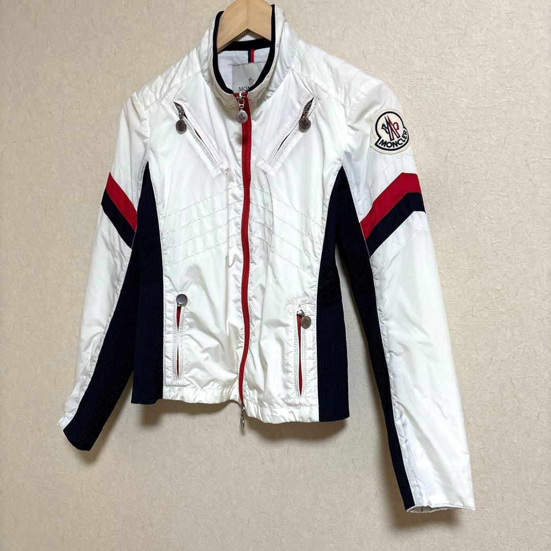 MONCLER モンクレール ブルゾンライダースジャケット サイズ1 Ｍ相当