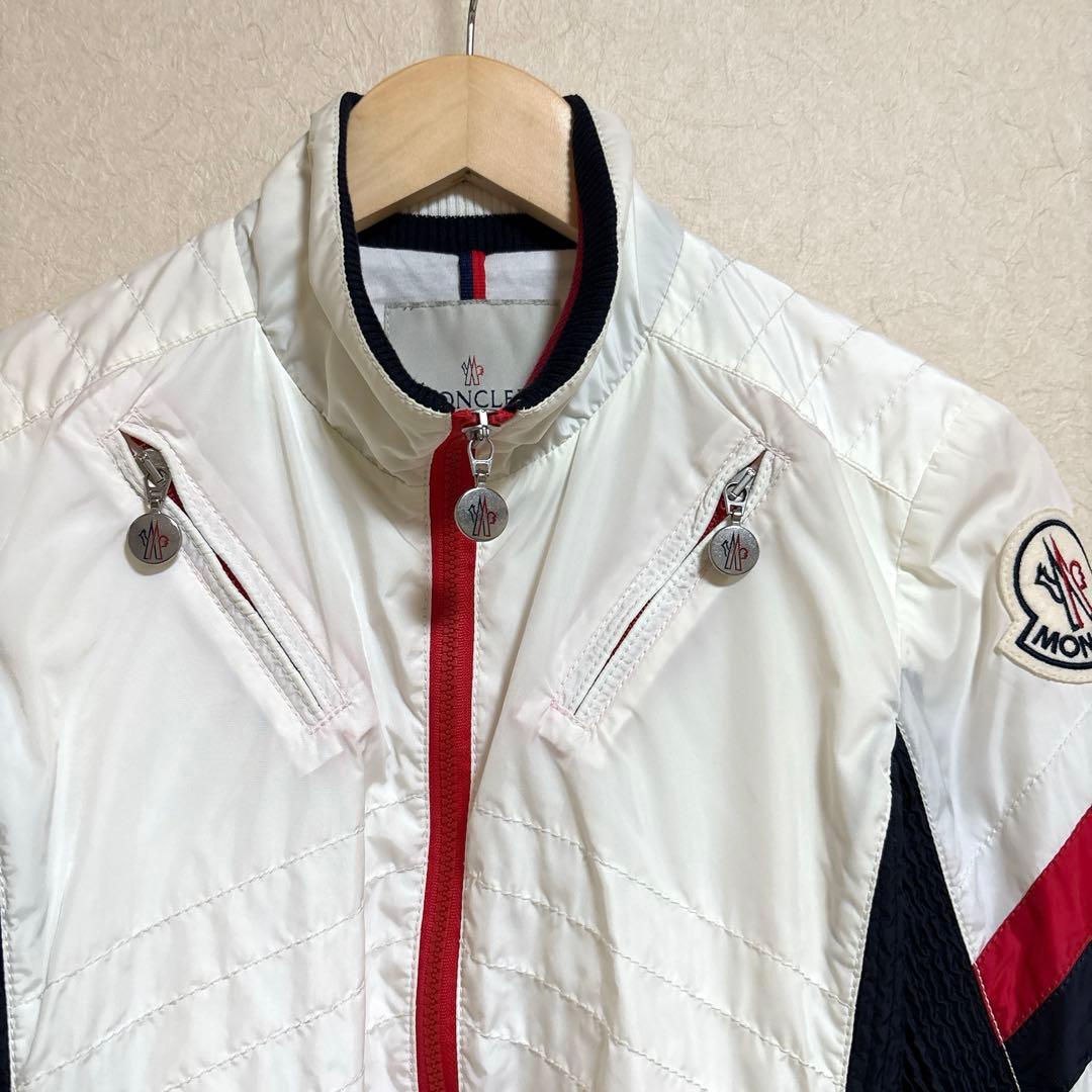 MONCLER モンクレール ブルゾンライダースジャケット サイズ1 Ｍ相当