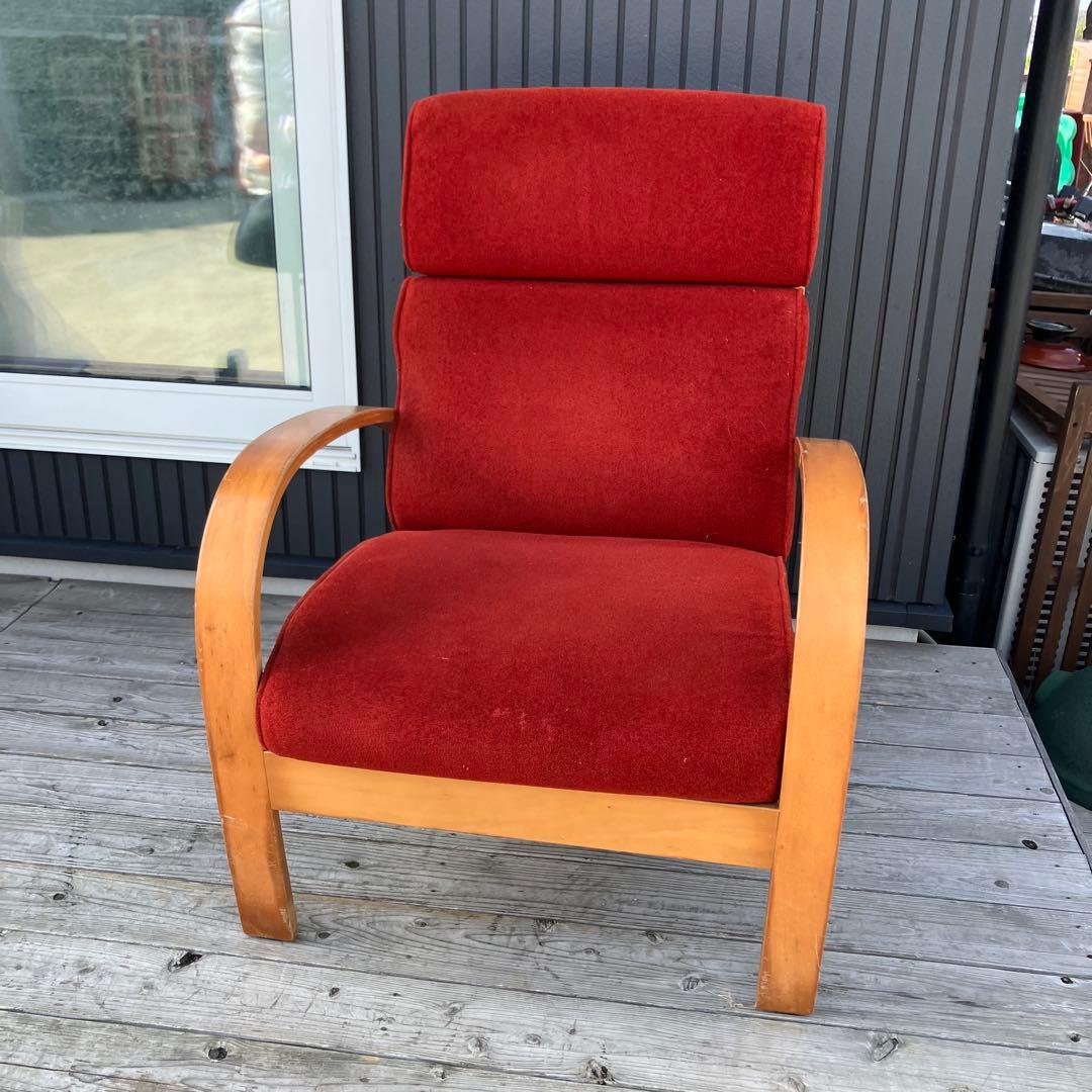 ミッドセンチュリー プライウッド アームチェア 一人掛けソファー ベントウッド