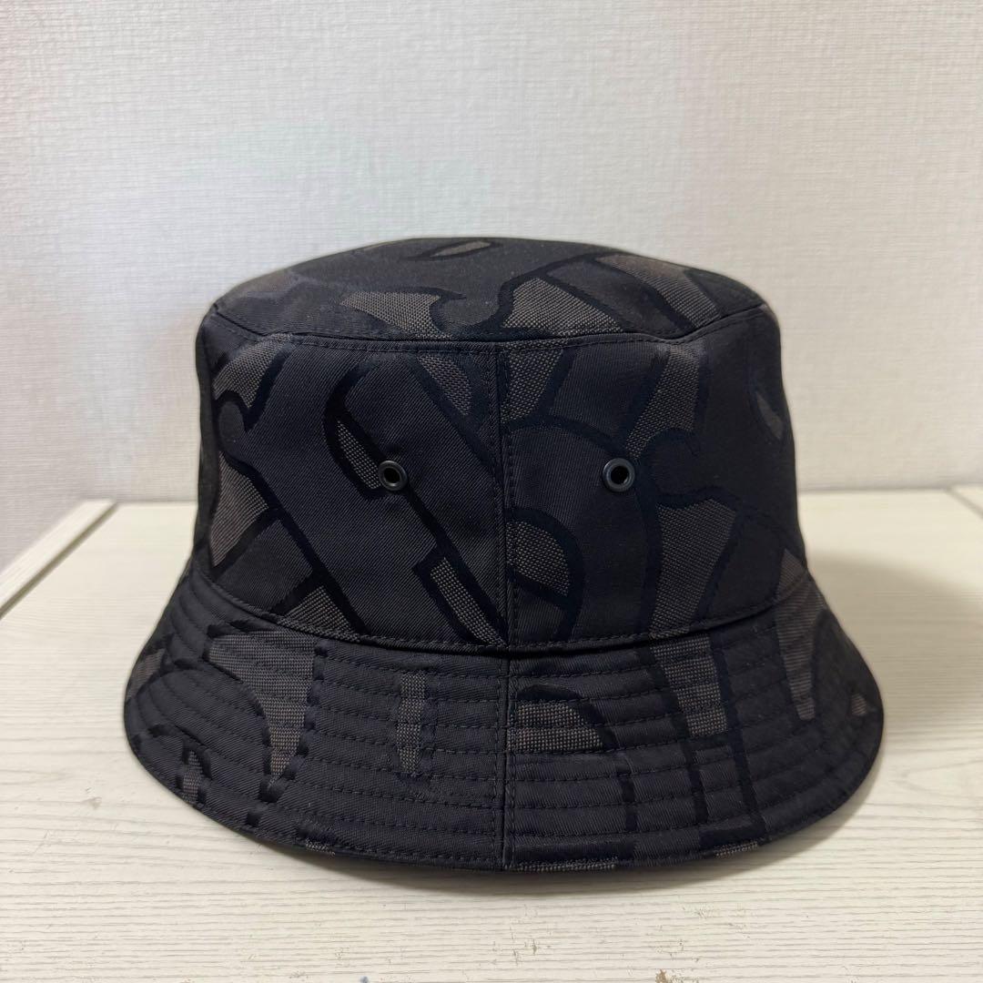 【新品同様】サイズL BURBERRY バーバリー バケット　ハット ブラック